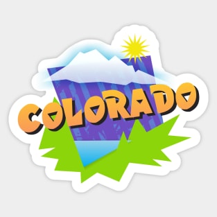 Colorado Abstract Sticker